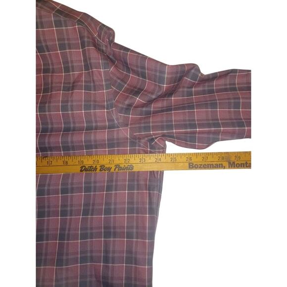 Untuckit Shirt Mens Xl Red Plaid Long Sleeve Button Up - Picture 6 of 6